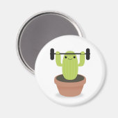 訓練中のサボテン マグネット (正面/裏面)