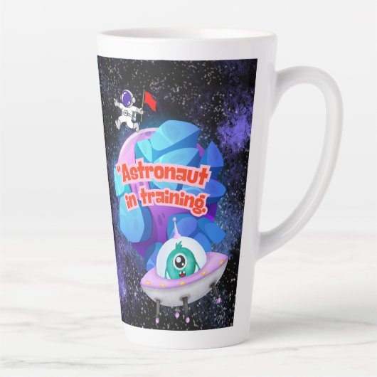 訓練中の宇宙飛行士 カフェラテマグ (右)