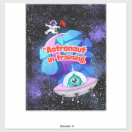 訓練中の宇宙飛行士 シール