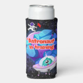 訓練中の宇宙飛行士 スリム缶クーラー (Seltzer正面)