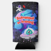 訓練中の宇宙飛行士 スリム缶クーラー (裏面)