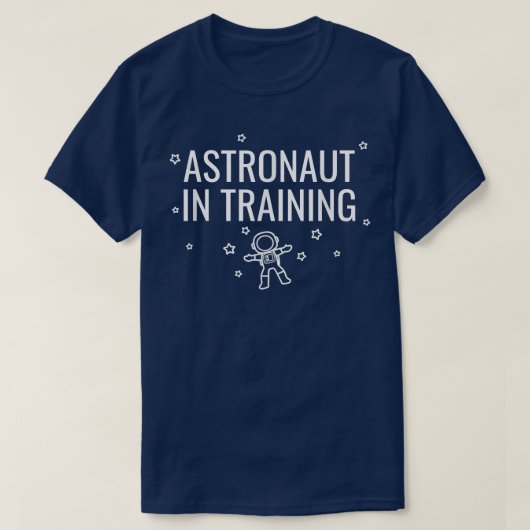 訓練中の宇宙飛行士 Tシャツ (デザイン正面)