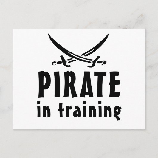 訓練中の海賊 ポストカード (正面)
