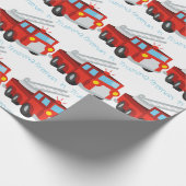 訓練中の消防士 ラッピングペーパー (角)