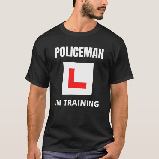 訓練中の警官 Tシャツ (正面)