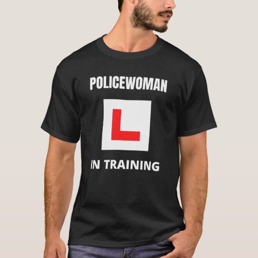 訓練中の警察官 Tシャツ (正面)