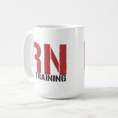 訓練(看護学生)のRN コーヒーマグカップ (正面左)