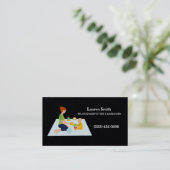 託児プレミアムビジネスカード 名刺 (スタンド正面)