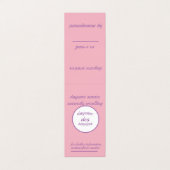 託児所のサービスによって折られる縦のテントの名刺 名刺 (外部フラット)