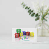 託児所の名刺 名刺 (スタンド正面)