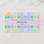 託児所の名刺 名刺 (裏面)