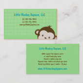 託児所の育児のベビーシッターをするお母さんのテレホンカード コーリングカード (正面/裏面)