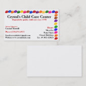 託児所の育児のベビーシッターをする名刺 名刺 (正面/裏面)