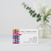 託児所の育児の名刺 名刺 (スタンド正面)