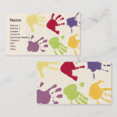 託児所は名刺を渡します 名刺 (正面/裏面)