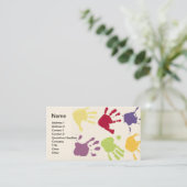 託児所は名刺を渡します 名刺 (スタンド正面)