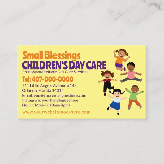 託児所ベビーシッター事業Ca 名刺 (正面)