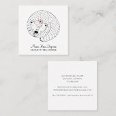 託児所ママベアビジネスカード スクエア名刺 (正面/裏面)