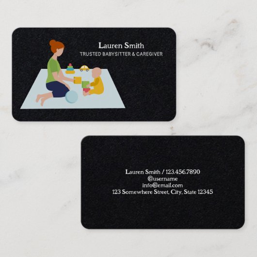 託児所 名刺 (正面/裏面)