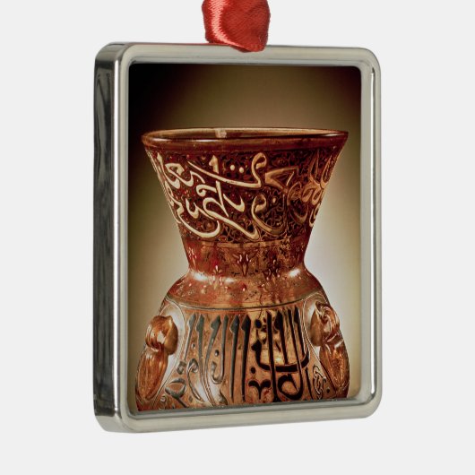 記されるエナメルを塗られた装飾が付いているモスクランプ メタルオーナメント (右)