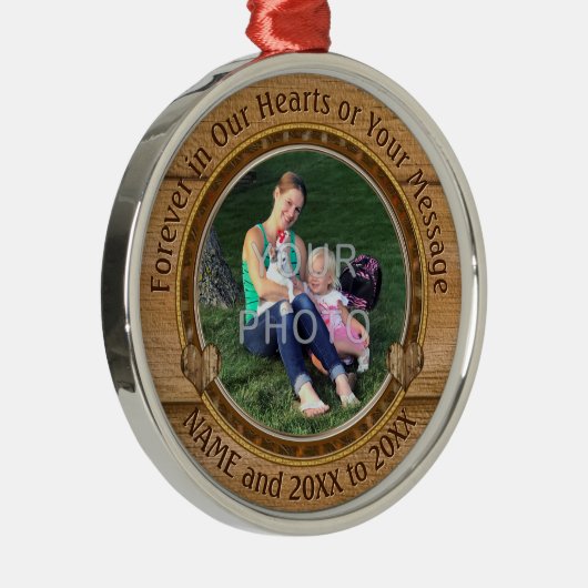 記カスタム念クリスマスオーナメントと写真 メタルオーナメント (右)