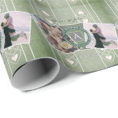 記カスタム念2枚写真+テンプレート ラッピングペーパー (ロールコーナー)