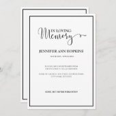 記クラシック念祭告知招待状 招待状 (正面/裏面)