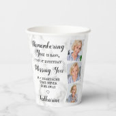 記モダン念カスタム写真葬P 紙コップ (裏面)