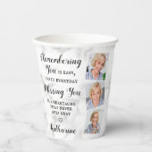 記モダン念カスタム写真葬P 紙コップ (正面)