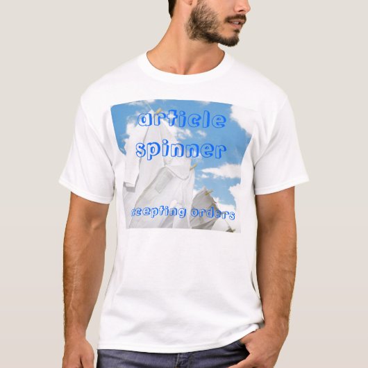 記事スピナー Tシャツ (正面)