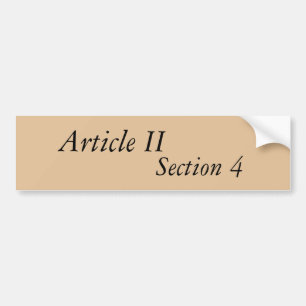 記事IIセクション4バンパーステッカー バンパーステッカー