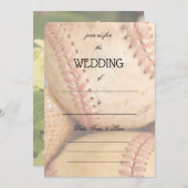 記入式 スポーツ ウェディング 招待状 (正面/裏面)