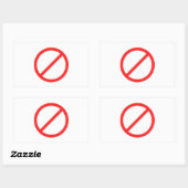 記号なし 長方形シール (シート)