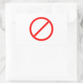 記号なし 長方形シール (バッグ)