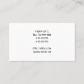 記号による歯 名刺 (裏面)