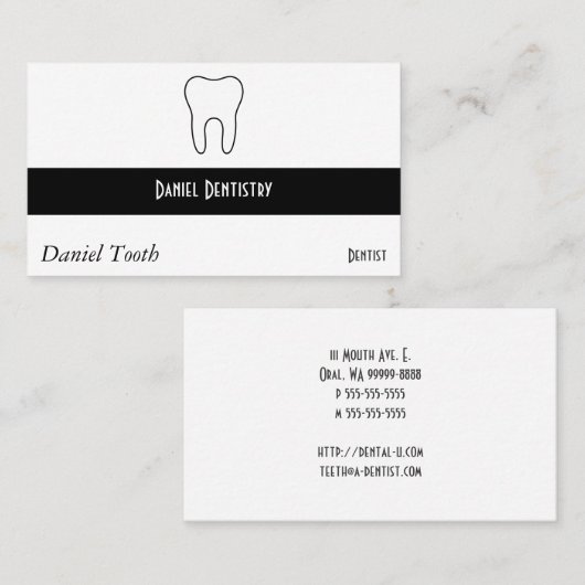 記号による歯 名刺 (正面/裏面)