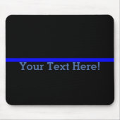 記号による薄いブルーラインはこれを個人化します マウスパッド (正面)
