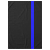 記号による薄いブルーライン縦のスタイル テーブルクロス (正面)