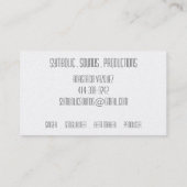 記号による音の名刺 名刺 (裏面)