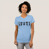記号のオバマの女性のワイシャツ Tシャツ (正面フル)