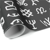 記号のセットは文字フォントを実行古代オカルト ラッピングペーパー (ロールコーナー)