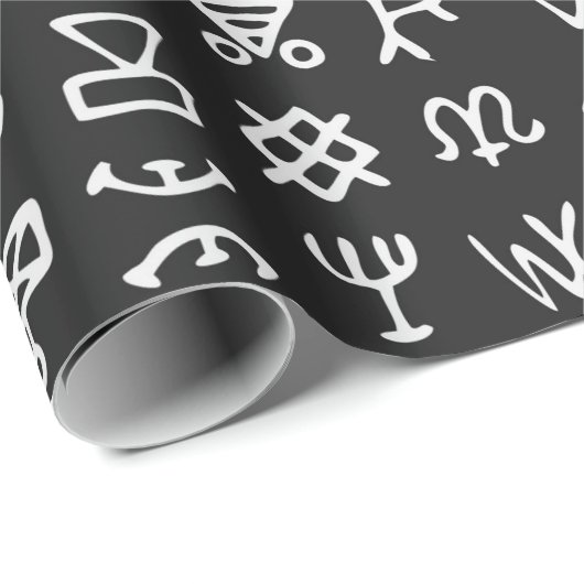 記号のセットは文字フォントを実行古代オカルト ラッピングペーパー (ロールコーナー)