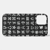 記号のセットは文字フォントを実行古代オカルト Case-Mate iPhoneケース (裏面 (横))