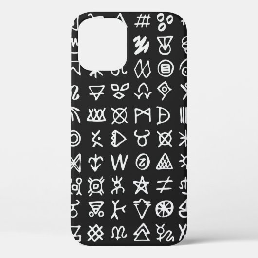 記号のセットは文字フォントを実行古代オカルト Case-Mate iPhoneケース (裏面)