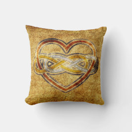 記号の二色二重無限ハート クッション