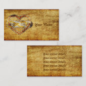 記号の二色二重無限ハート 名刺 (正面/裏面)