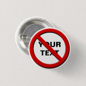 記号の小さ警告いボタンカスタムなし 缶バッジ (正面&裏面)