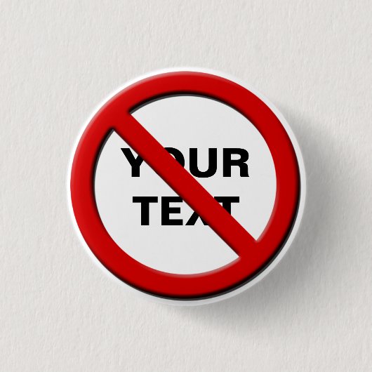 記号の小さ警告いボタンカスタムなし 缶バッジ (正面)