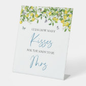 記号の数をキスする |レモンブライダルシャワー 台座サイン (正面)