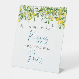 記号の数をキスする |レモンブライダルシャワー 台座サイン